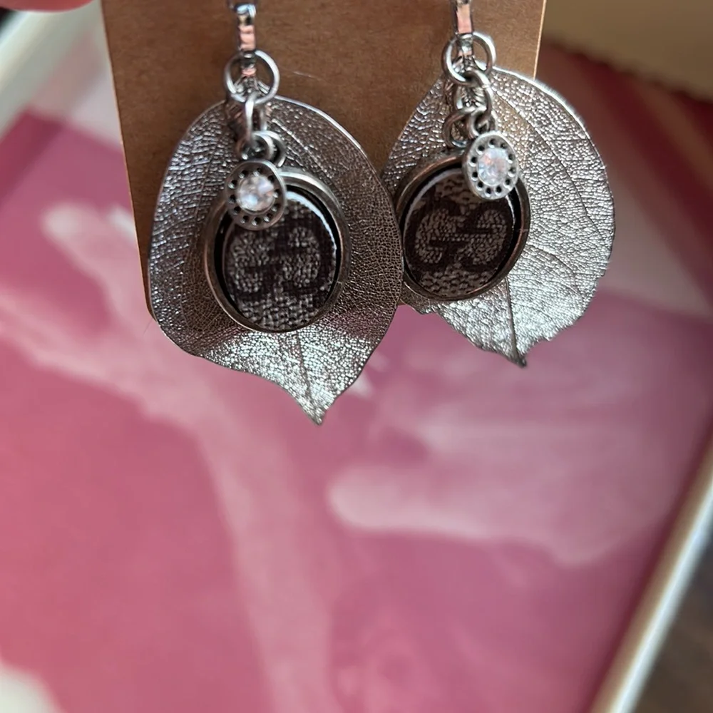 New up cycled GG earrings bought from a boutique in Texas.